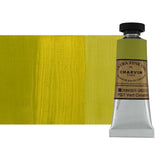 Charvin Extra Fine Professional Cinnabar Green Light Artist Oil Paint 20 ml - Triple-Milled for Smoothness, Rich Texture, Poppy