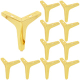 Biugaaufai 6 Inch Gold Metal Furniture Legs, Set of 12, Replacement Triangle Couch Legs with Screw, Metal Triangle Furniture Fee