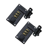 Mewutal 2pcs Luggage Combination Locks 3 Digit Combination Password Locks Matte Black Toolbox Hasp with Combination Lock for Too
