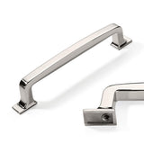 CABDM 6 Pack Polished Nickel Cabinet Pulls 5 Inch(128mm) Hole Center Cabinet Hardware Kitchen Cabinet Handles for Bathroom Drawe