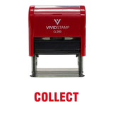 Collect Self Inking Rubber Stamp (Red Ink) Medium