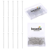 BEADIA Platinum Plated Flat Head Pins Non Tarnish 20mm 300pcs for Jewelry Making Findings