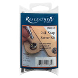 Realeather, Snap Setter Kit (24Litter), Nickel