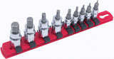 Wiha 71996 Socket Set, 3/8Inch and 1/4Inch Drive Sockets, Hex Metric, 9 Piece
