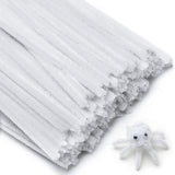 Eppingwin 200pcs Pipe Cleaners, White Pipe Cleaners Craft Supplies,Chenille Stems for DIY Arts Crafts Project(White)