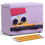 Briwooody Purple Googly Eyes Pencil Dispenser Stainless Steel for Classroom