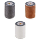 ATORSE 3 Rolls 150D Flat Polyester Waxed Thread for Leather Craft