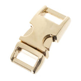 Metal Alloy Buckles Durable and Strong Construction (1/2inch Gold, 5 Pack)