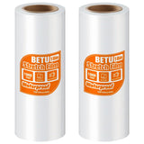18 inch Stretch Film Shrink Wrap for Moving Supplies, 2 Pack Industrial Strength Stretch Plastic Wrap Roll for Pallet Wrapping S