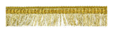 Belagio Enterprises 3/4inch Metallic Fringe Trim 25 Yards, Gold