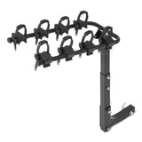 Amazon Basics 4-Bike Hitch Rack with 2 Hitch for Car, SUV and Truck, Foldable Steel Frame with Anti-Rattle Design