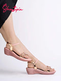 Shoetopia Women'S Girls-Fancy-903 Wedge Sandal-4 Kids Uk (Girls-Fancy-903-Pink)-Eu37,Pink,4,B0D4VP9S72