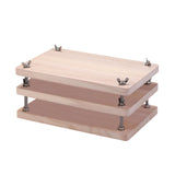Ujeavette Book Press 3 Boards Portable Binding Press For Documents Scrapbooking Labels|Stamp Puncher Punching Machine Hole Punch