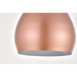 Living District Nora 1-Light Mid-Century Aluminum Pendant In Honey Gold