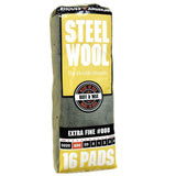 #000 Homax 10660106 Rhodes American Steel Wool Pad ExtraFine #000, 16pack