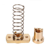 2-Pack Cr10 Z Axis T8 Anti Backlash Spring Loaded Nut Elimination Gap Brass Nuts For Upgrade Ender 3 Ender 3S Ender 3 Pro V2 Cr-