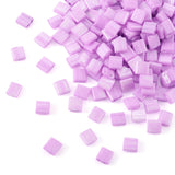 Crafans 200Pcs Glass Seed Beads Rectangle Tila Beads Dyed Opaque Colours Luster 2 Hole Glass Beads Rectangle Spacer Carrier Bead