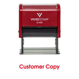 Customer Copy Self Inking Rubber Stamp (Red Ink) XLarge