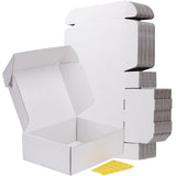 RLAVBL 12x9x4 Inches Shipping Boxes Set of 20, White Corrugated Cardboard Box, Mailer Boxes for Small Business