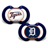 BabyFanatic Pacifier 2-Pack - MLB Detroit Tigers - Officially Licensed League Gear