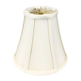 Royal Designs, Inc. True Bell Lamp Shade with Round Clip, Eggshell, 3.75 x 7 x 6.75 (BSO-704RC-7EG)