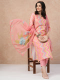 Anni Designer Women'S Rayon Blend Straight Printed Kurta With Pant & Dupatta (Zaggu Pink-Nw_S_Pink_Small),Pink,S,,,