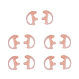 KS K-STORM Two Way Radio Ear Mold Replacement Soft Silicone Ear Insert for Acoustic Coil Tube Earpiece (Carnation, 5 Pair Large)