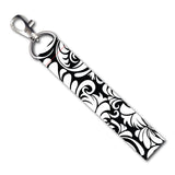 Isee 360 Vintage Black White Lanyard Bag Tag With Swivel Lobster For Gift Luggage Bags Backpack Laptop Bags Travelers Students W