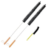 Dryer Lint Brush Vent Cleaner 30 inch Refrigerator Coil Cleaning Brushes Clothes Trap Duct Remover, Crevice Cleaning Brush, Wash