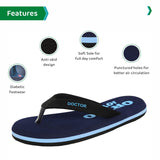 Ortho Joy Soft Orthopedic And Diabetic Super Fit Comfort Doctor Slipper For Men - Navy Blue,Navy Blue,11,B09JSMYVTW
