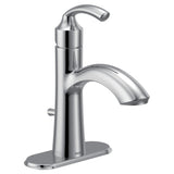 Moen 6170 Glyde Single Handle Bathroom Sink Faucet with Optional Deckplate, Chrome