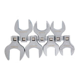 Sunex Tools 9740A 1/2Inch Drive Jumbo Metric Crowfoot Wrench Set, 34mm 46mm, Fully Polished, 7Piece (Includes Storage Rail)