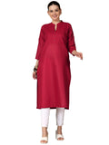 Libas Women'S Silk Regular Kurta (29268_Red