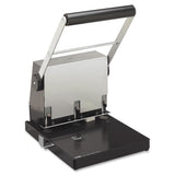 CARL Heavy Duty Paper Punch 3 Hole, 300 sheet,Black and Silver