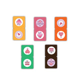 woopme Love Theme Magnetic Bookmark for Students Kids Book Lovers Readers Gift Magnetic Page Clips Folding 5 PCs
