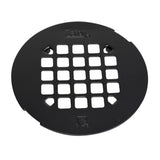 Oatey Universal 41/4 in. Round SnapTite Shower Strainer, Matte Black