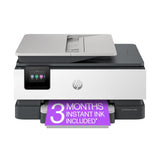 HP OfficeJet Pro 8125e Wireless All-in-One Color Inkjet Printer, Print, scan, Copy, ADF, Duplex Printing, Home & Office, 3 Month