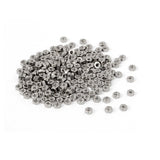uxcell M1.2 x 1.2mm Nickel Plated Hexagon Hex Nuts Fasteners Silver Tone 200PCS
