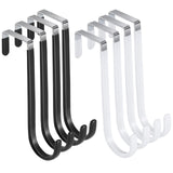 Vethwal 8 Pack Over The Door Hooks, Multicolor High Load-Bearing Metal Single Door Hooks for Hanging,Towels,Clothes, Bathroom,Li