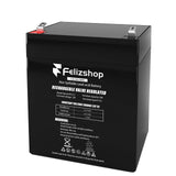 Felizshop HX12-5(12V5Ah) 485LM Battery Backup Replacement for LiftMaster Garage Door Openers 8500, 8500W, 8550W, WLED, 8360, 836