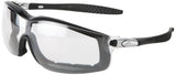 MCR Safety RT110AF Rattler Nylon Indirect Vented Elastic Strap Dielectric Glasses with Black Frame and Clear AntiFog Lens
