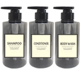 PimyRcyi 300ml Travel Shampoo Bottles Refillable,Empty Pump Plastic Dispensers 10 oz Shower Containers for Shampoo Conditioner B