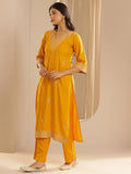 Libas Women'S Viscose Kurta Set (36903 Yellow M