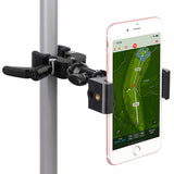 iTODOS Cell Phone Holder Mount Clip for Golf Cart,Wheelchair Walker,Stroller,Spin Bike, Table, Clamp Fits iPhone,Galaxy, Nexus,M