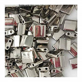 Miyuki Tila 2 Hole Square Beads 5mm Nickel Plated 7.2 Grams