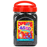 Praisebank Pony Beads, 4500pcs 6x9mm, Wholesale Beads, Bracelets Jewelry Making, Arts & Crafts(Black)