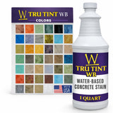 Walttools | Water-Based Concrete Stain Tru Tint (Rust) 1 Quart - Professional Grade, Eco-Friendly, Safe & Easy to Use (40 Colors