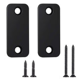 Blulu 2 Set Door Hole Cover Plate 1 x 2-1/4 Stainless Steel Door Strike Filler Plate Latch Filler, Increase Home Security on Ent