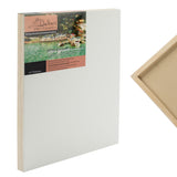 Da Vinci Pro Ultra Smooth Wood Canvas Gesso Board - 2 Deep, 14x18 Single White Acrylic Polymer Gesso Panels for Painting Fine Po