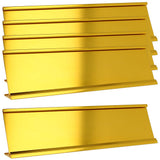 ExcelMark 2x 8Aluminum Name Plate Holder for Desk - Set of 5 - Office Business Door Sign Holder - Gold